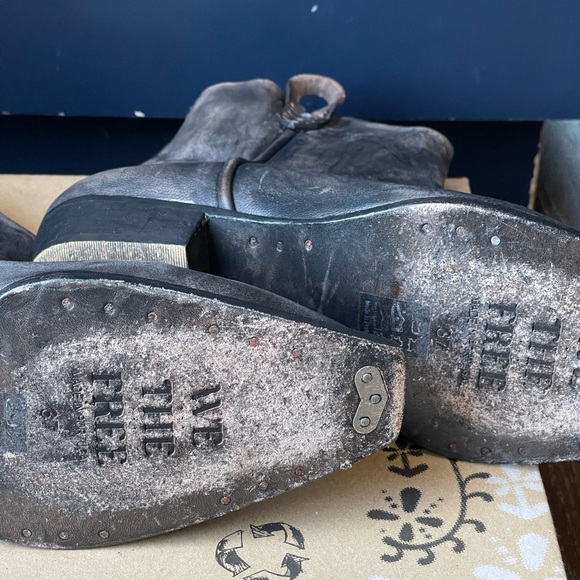 Free People Distressed ankle boots. Worn once! - Picture 3 of 4